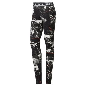 Legginsy Damskie Reebok WOR Meet You There Dot Alt Czarne PL 24WKSIR